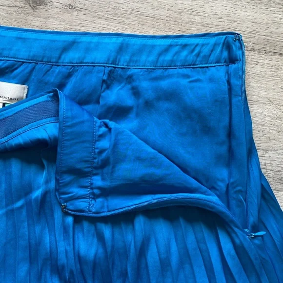 A+Anthro Pleated Slit Midi Skirt - Picture 9 of 9